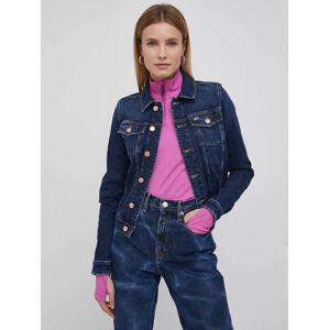 Tommy Jeans dámská tmavě modrá džínová bunda - XS (1BK)